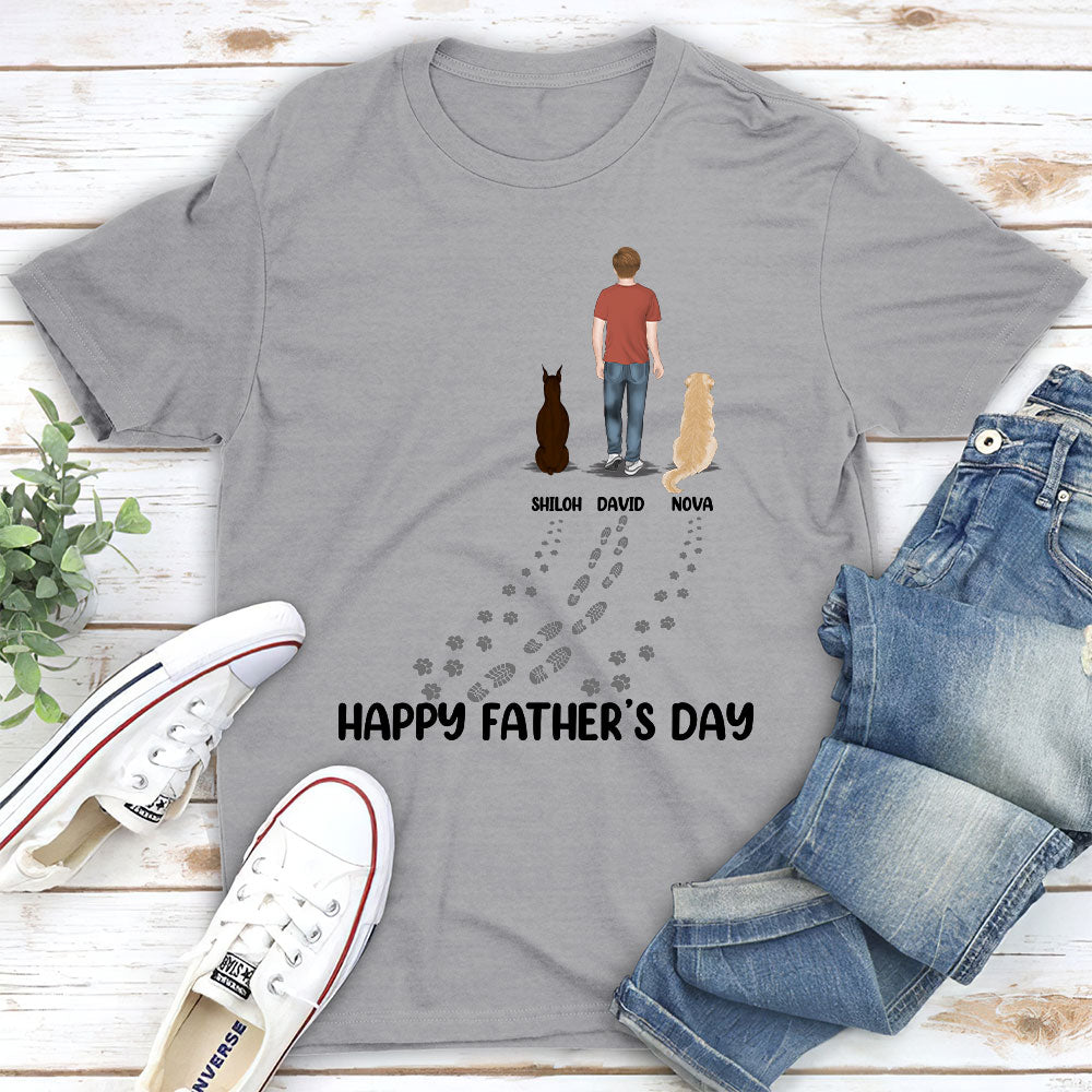 Personalized Unisex T-shirt: Ideal Gift for Dog Dads on Father's Day