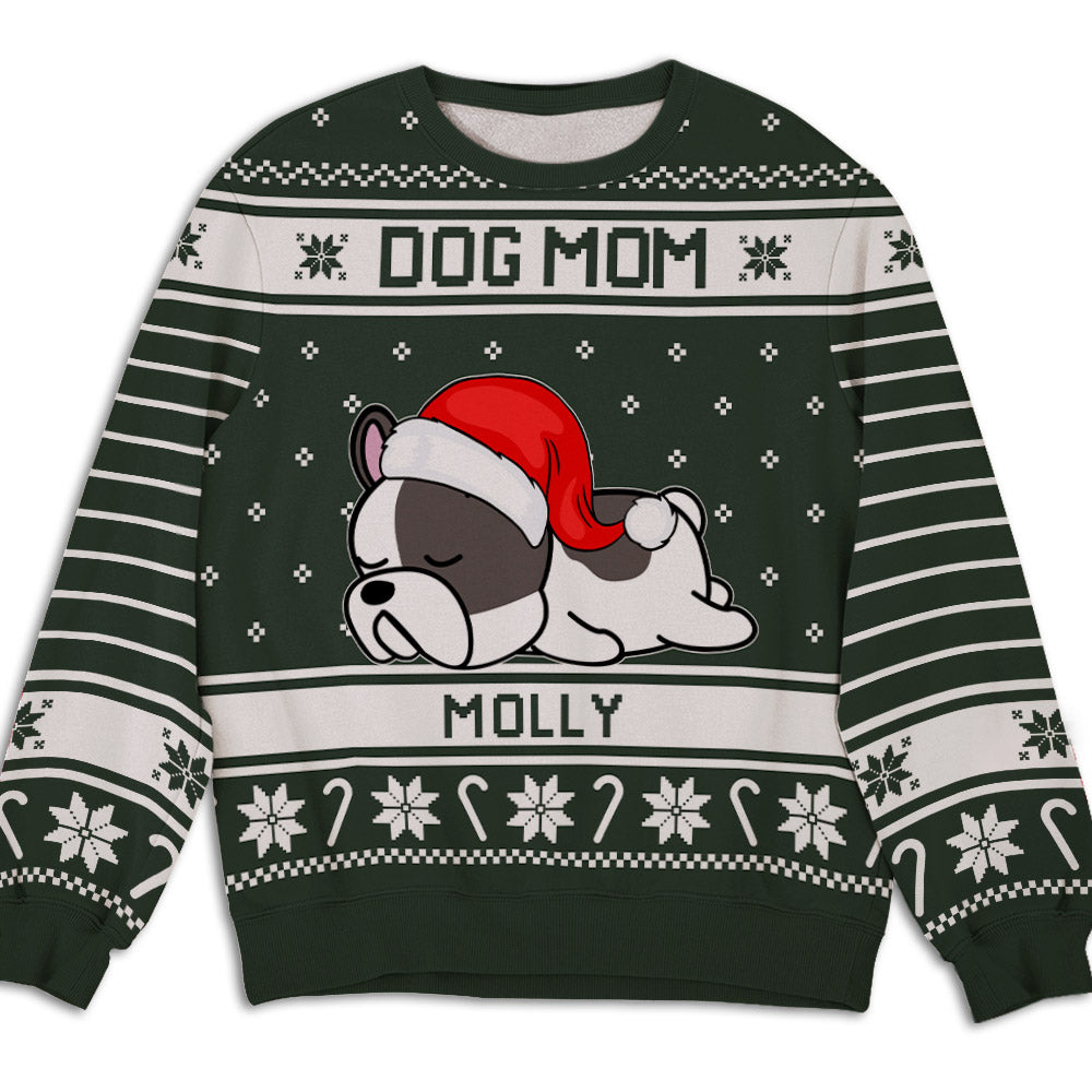 Customizable Festive Christmas All-Over-Print Dog and Cat Sweatshirt for Pet Lovers