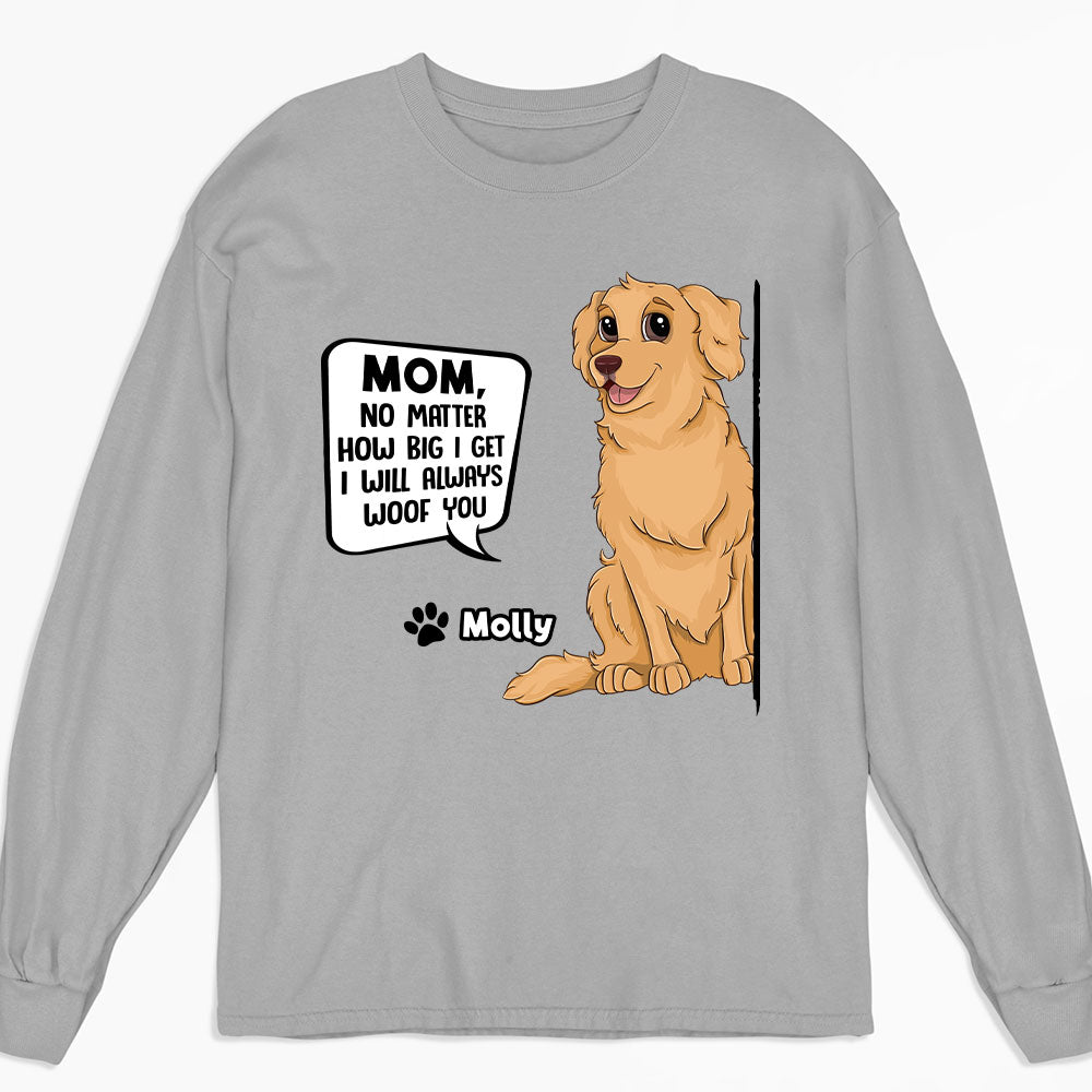 Customizable Personalized Long Sleeve T-shirt for Pet Lovers - No Matter How