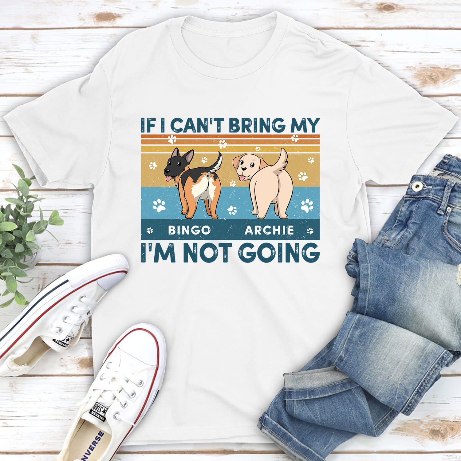 Customizable Unisex Dog Lover's Personalized T-shirt