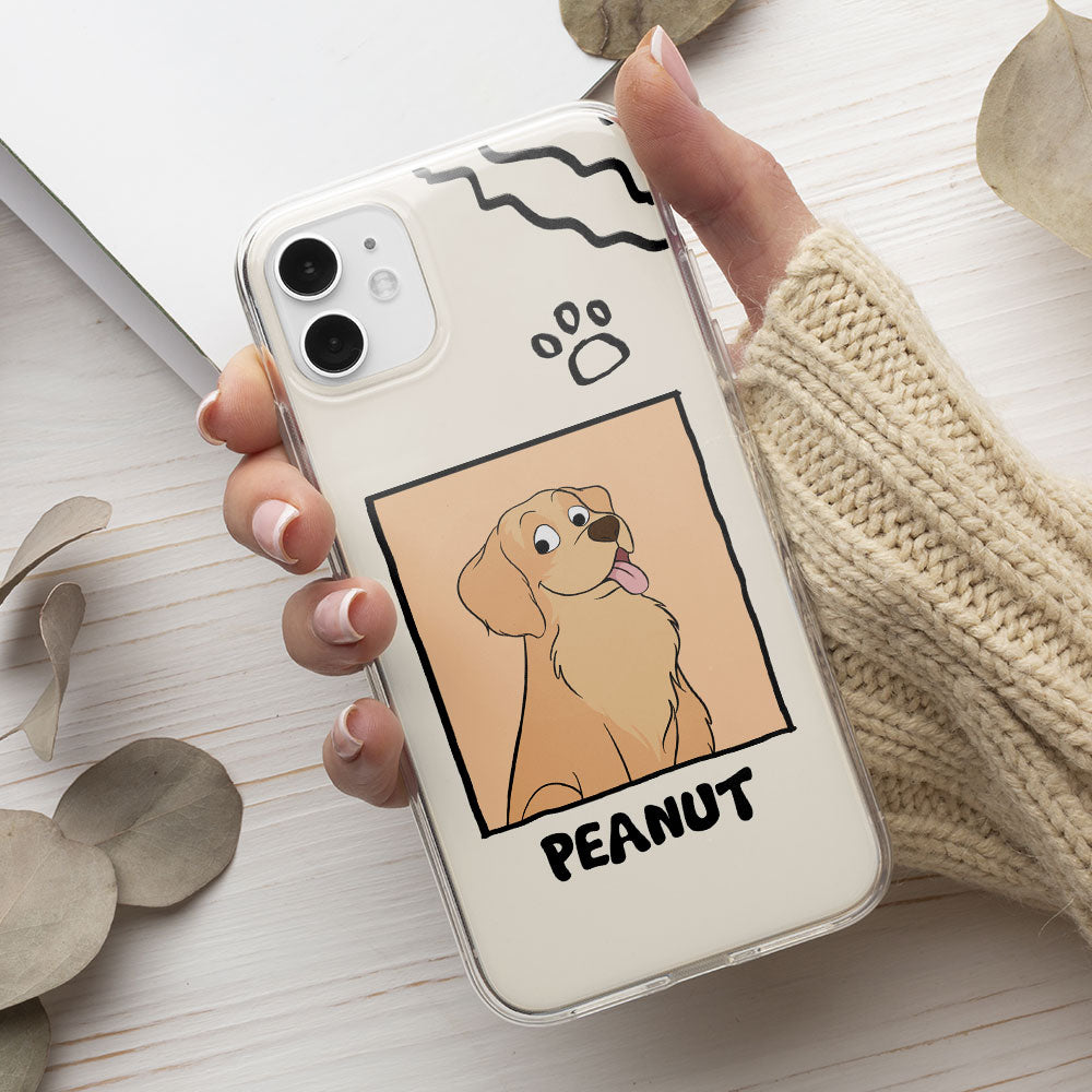 Customizable Cartoon Dog Personalized Phone Case for Pet Enthusiasts