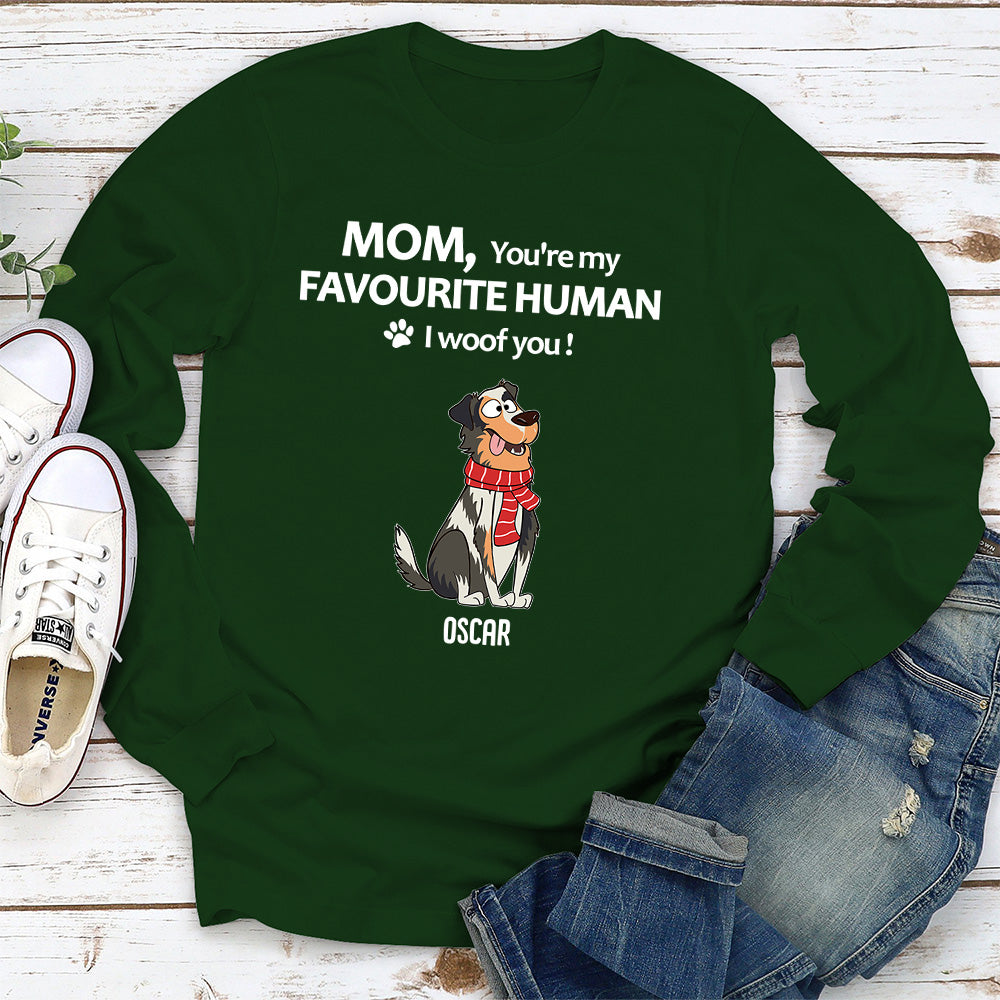 Personalized Custom Long Sleeve T-shirt for Your Favourite Human - Ideal Gift for Pet Lovers