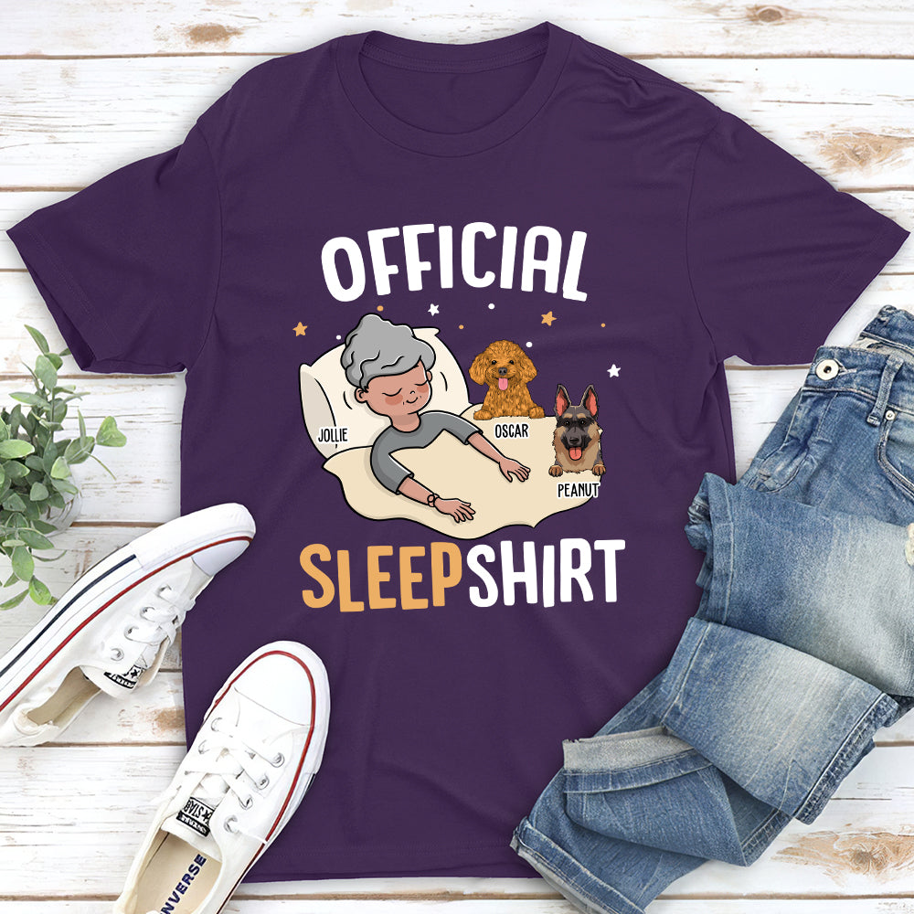 Personalized Unisex Sleep T-shirt - Ideal Gift for Pet Lovers