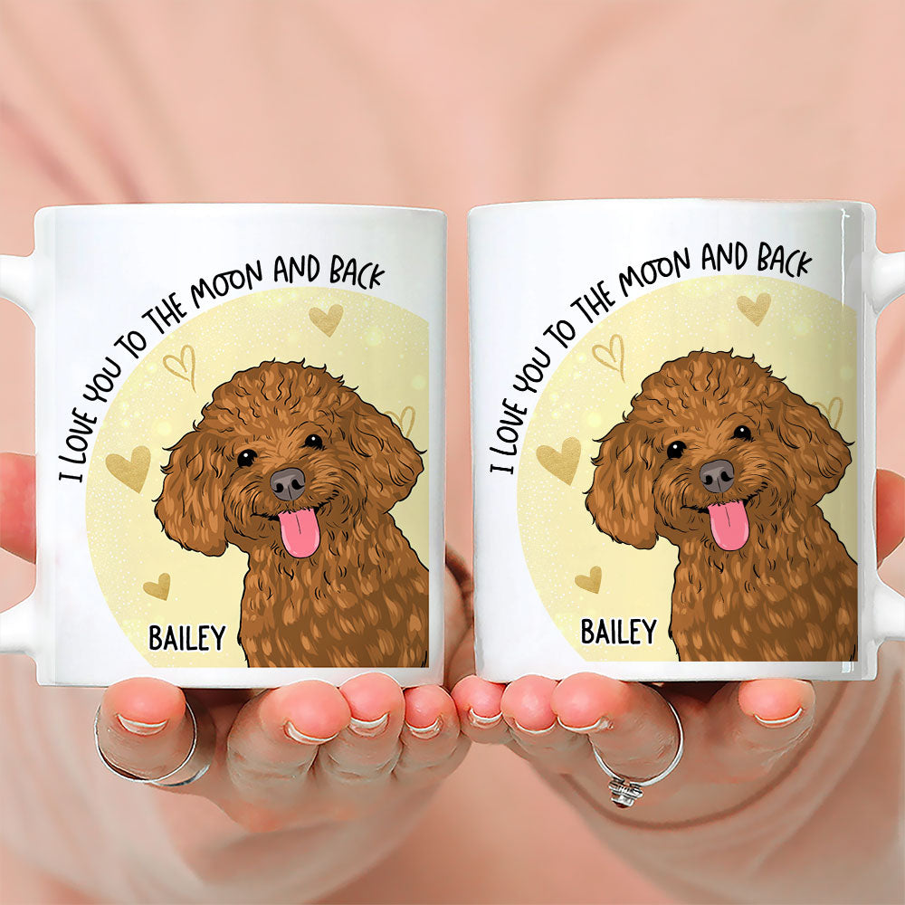 To The Moon - Customizable Personalized Coffee Mug for Pet Lovers