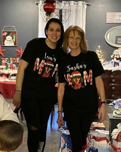 Personalized Christmas T-shirt for Dog Moms and Dads - Unisex Style