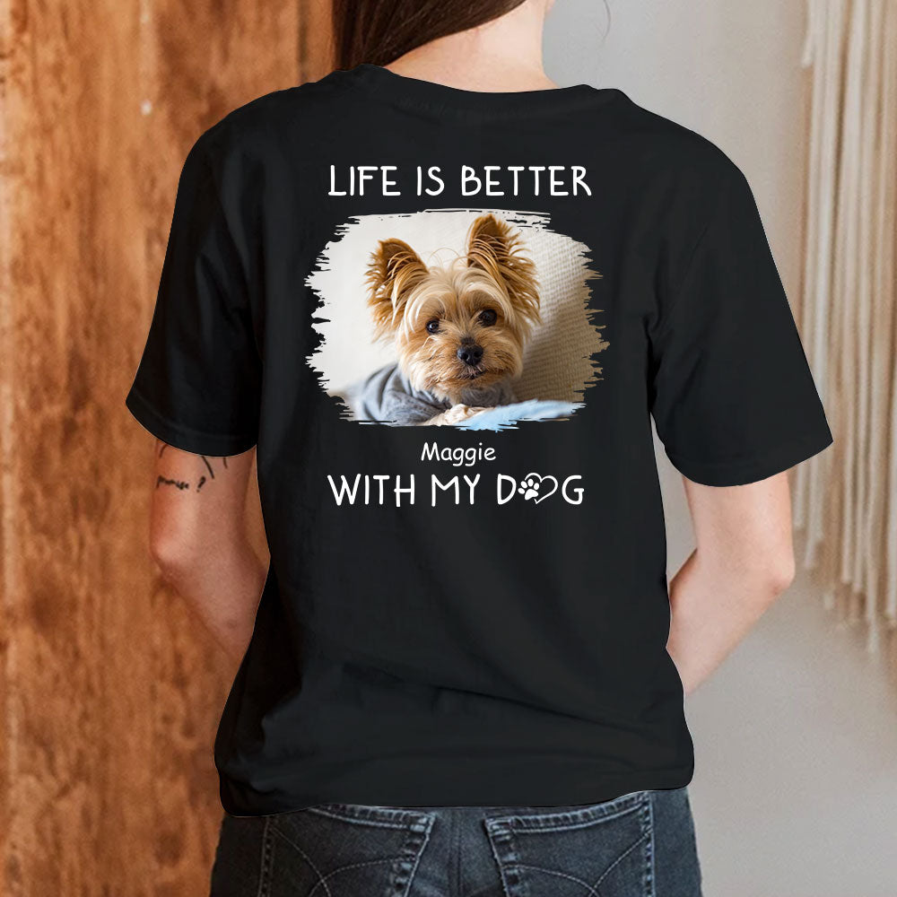 Personalized 'Better With Dogs' Unisex T-shirt - Ideal Gift for Pet Lovers