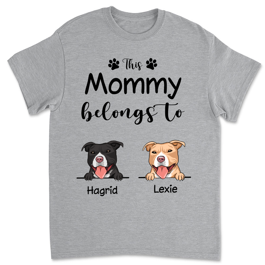 Personalized Unisex 'This Grandma Belongs to' T-shirt - Ideal for Pet Lovers