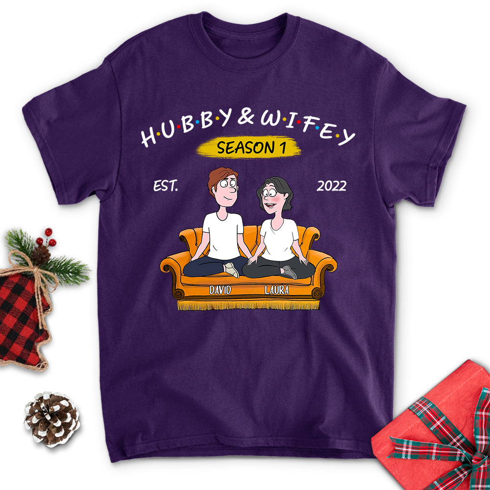 Personalized Hubby & Wifey Season Unisex T - shirt: Ideal Gift for Loved Ones