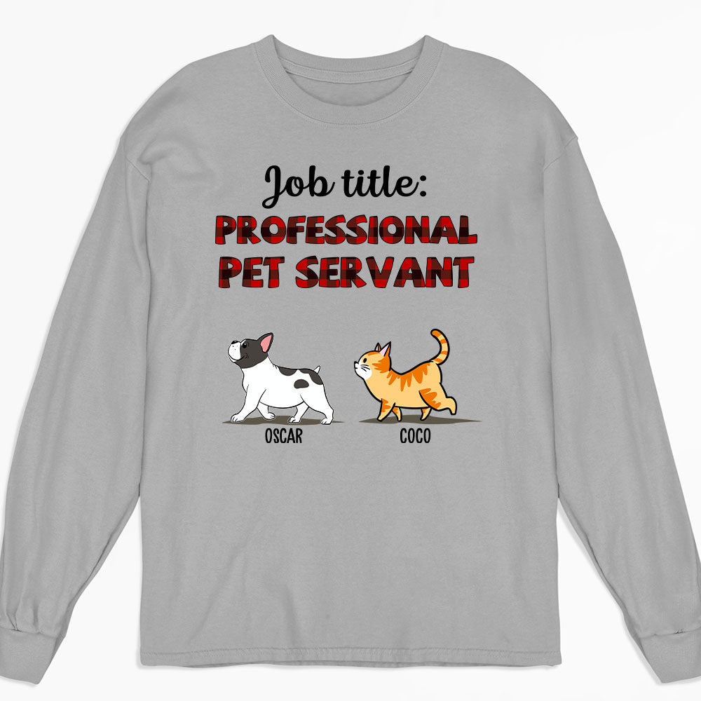 Customizable Professional Pet Lover Long Sleeve T - shirt