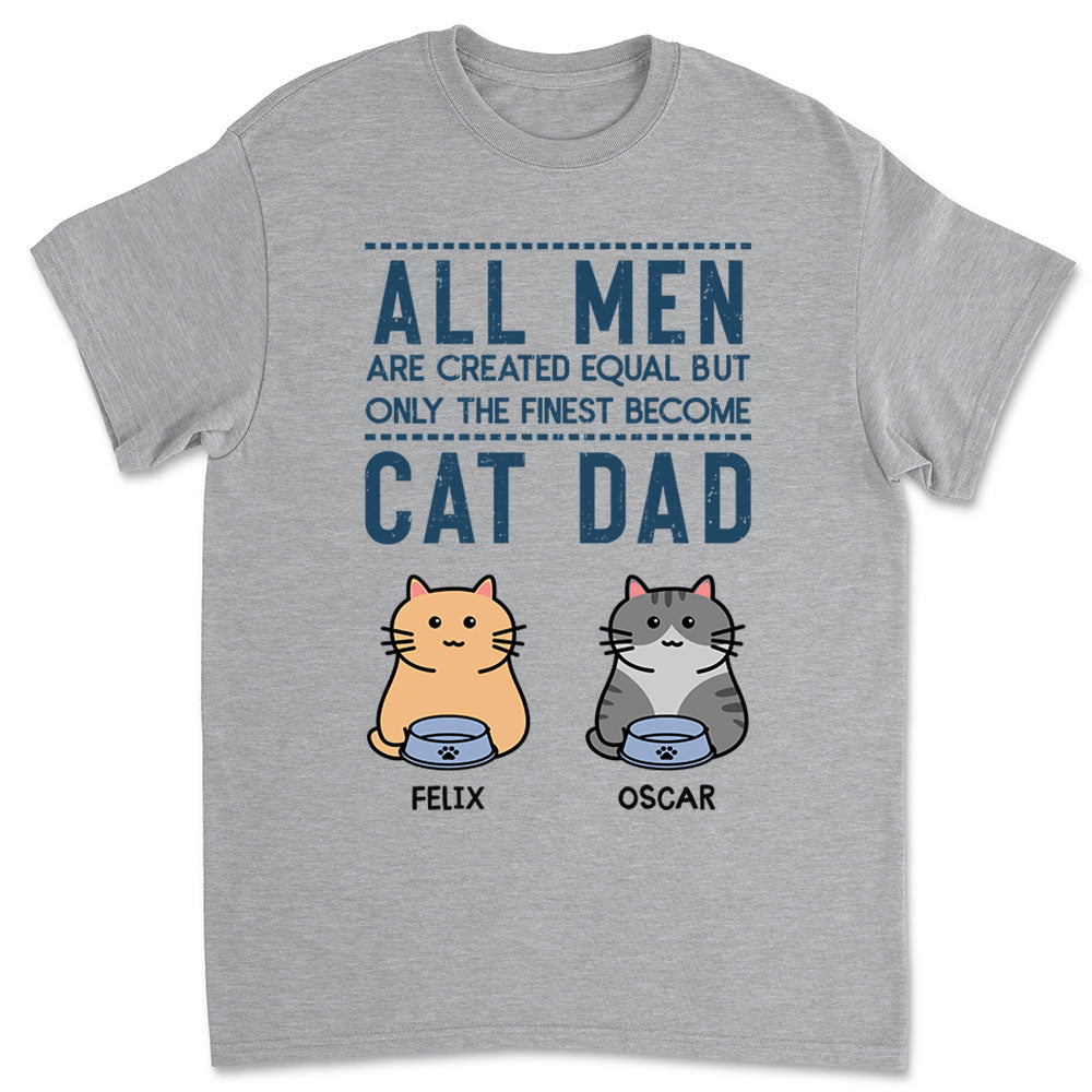 Finest Customizable Unisex Cat Dad T-shirt - Ideal Gift for Pet Lovers