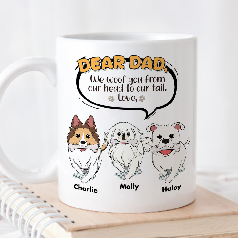 My Head To Tail - Customizable Personalized Coffee Mug for Pet Lovers