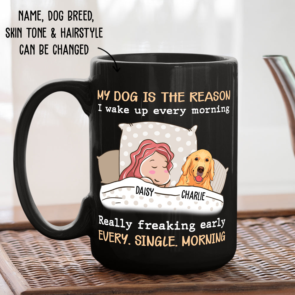 Personalized 'My Dog Is The Reason' Custom Coffee Mug - Ideal Gift for Pet Lovers