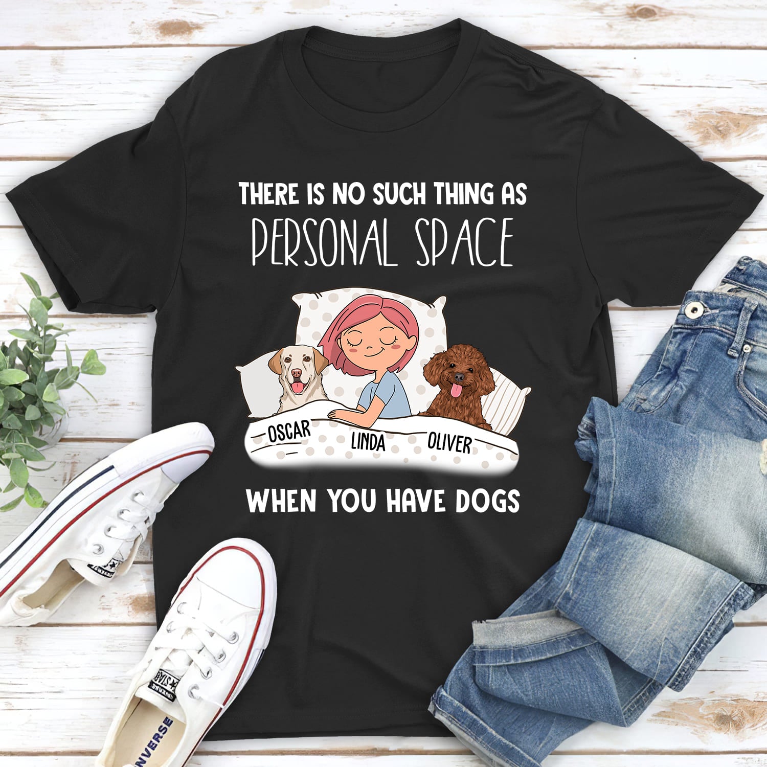 Personalized Custom Unisex Dog Lover T-shirt - Ideal Gift for Pet Enthusiasts