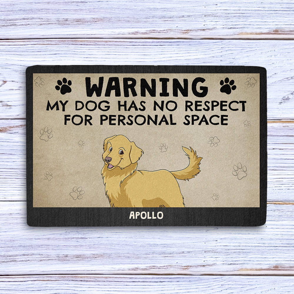 Customizable Personalized Pet Dog Picture Doormat for Your Space
