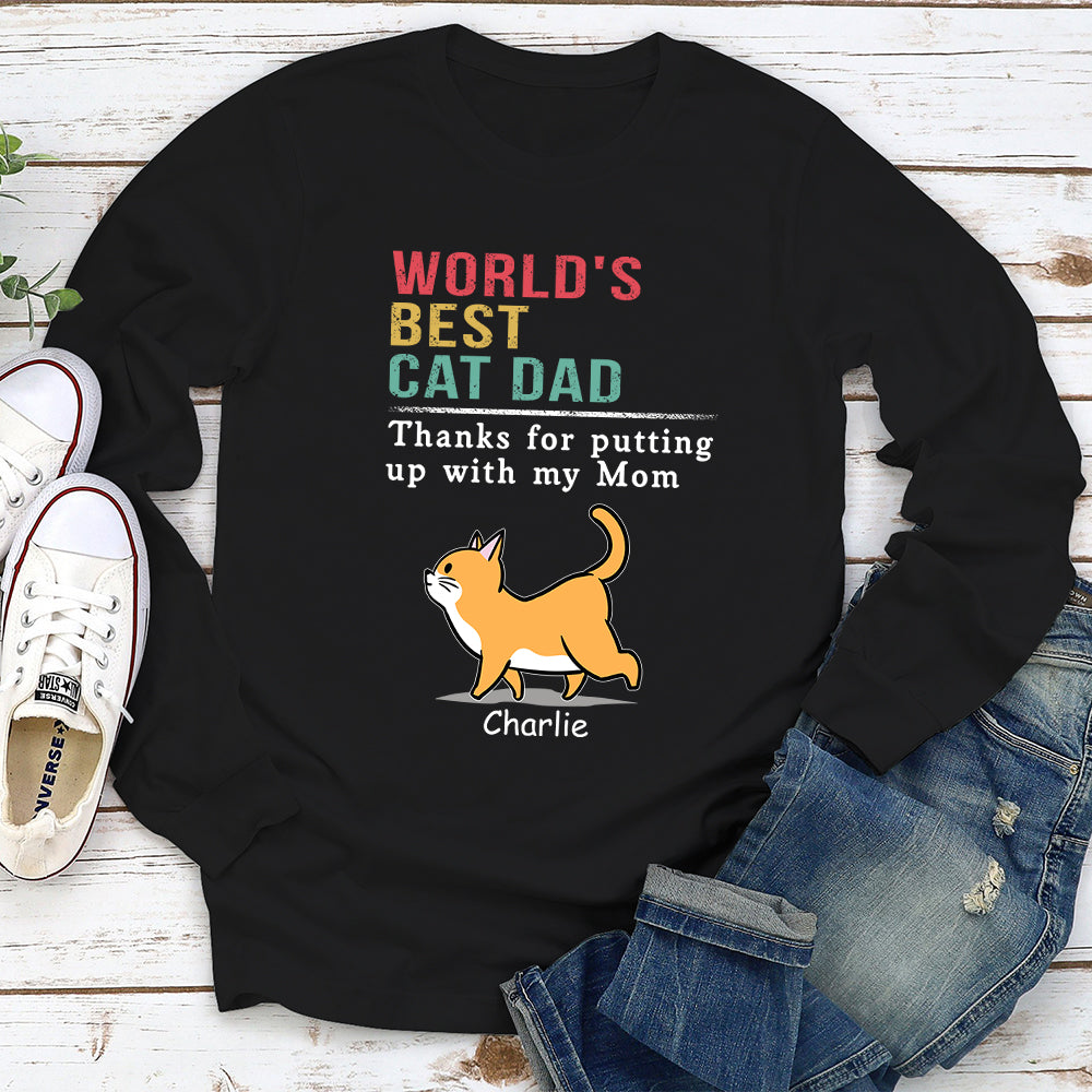 Customizable Cat Enduring Mom Long Sleeve T - shirt for Pet Lovers