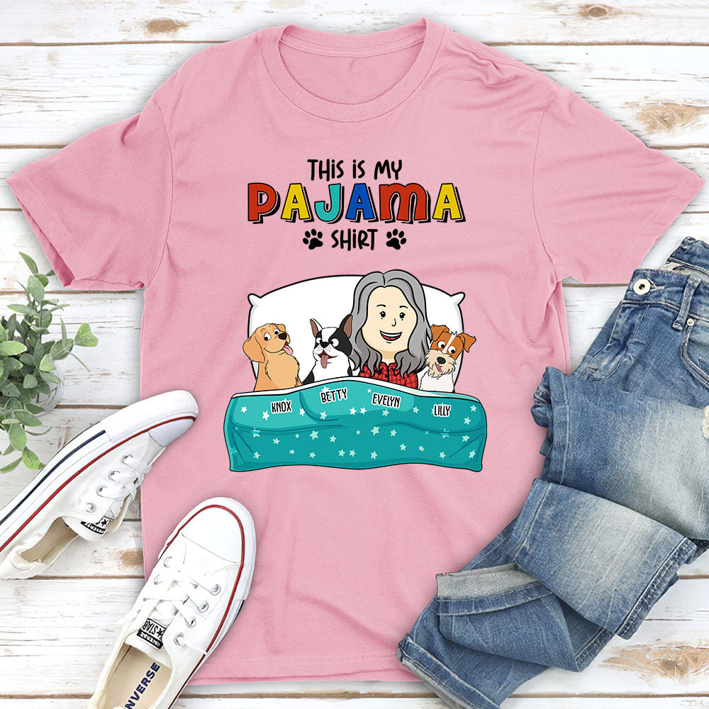 Personalized Unisex Pajama Dog T-shirt - Ideal Gift for Pet Lovers