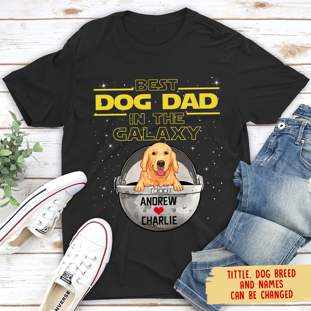 Galactic Best Dog Mom/Dad Personalized Premium T-shirt
