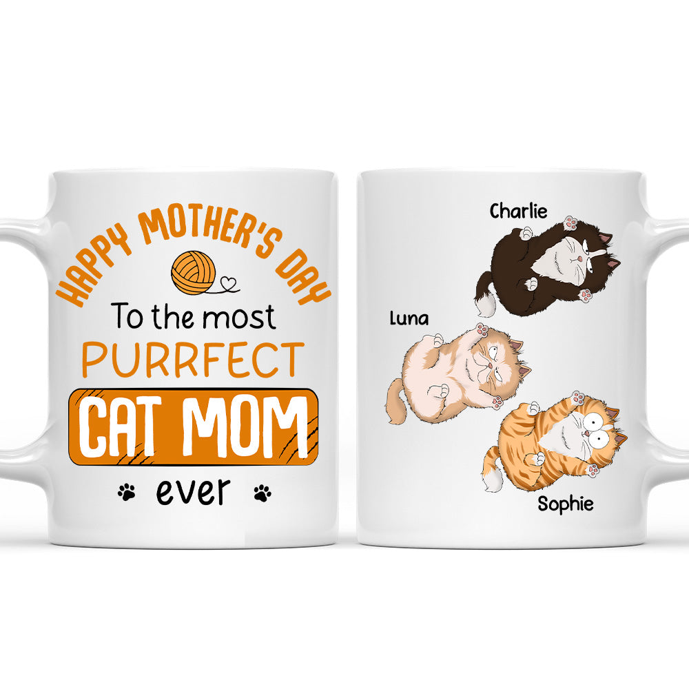Purrfectly Personalized Custom Coffee Mug for Cat Moms