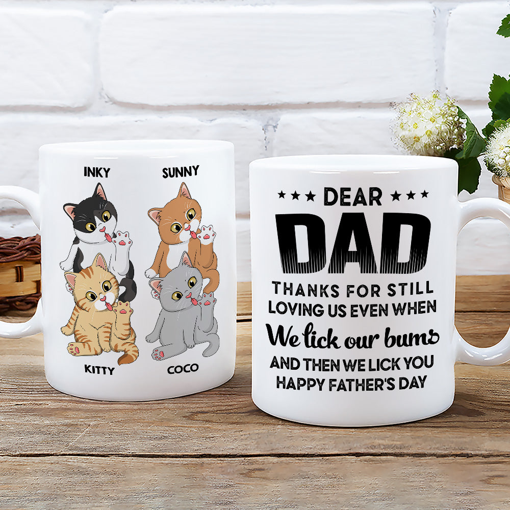 Personalized 'Lick My Bum' Custom Coffee Mug - Ideal Gift for Pet Lovers