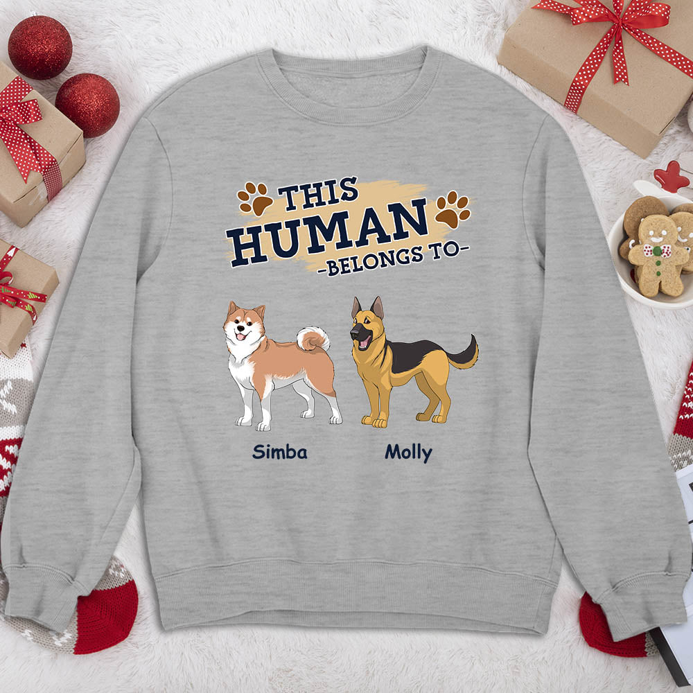 This Human - Exquisite Personalized Custom Sweatshirt for Pet Lovers