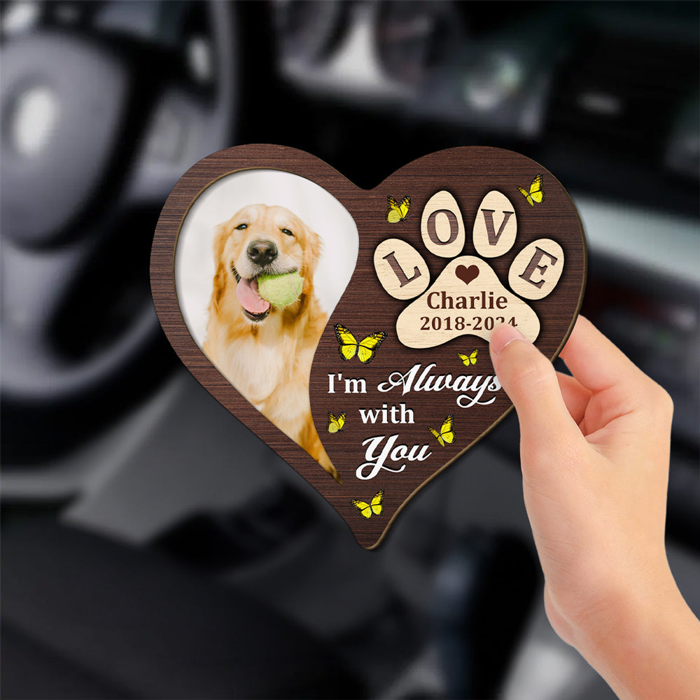 Personalized 'I Am Always With You' Custom Car Visor Clip - Add Style to Your Drive