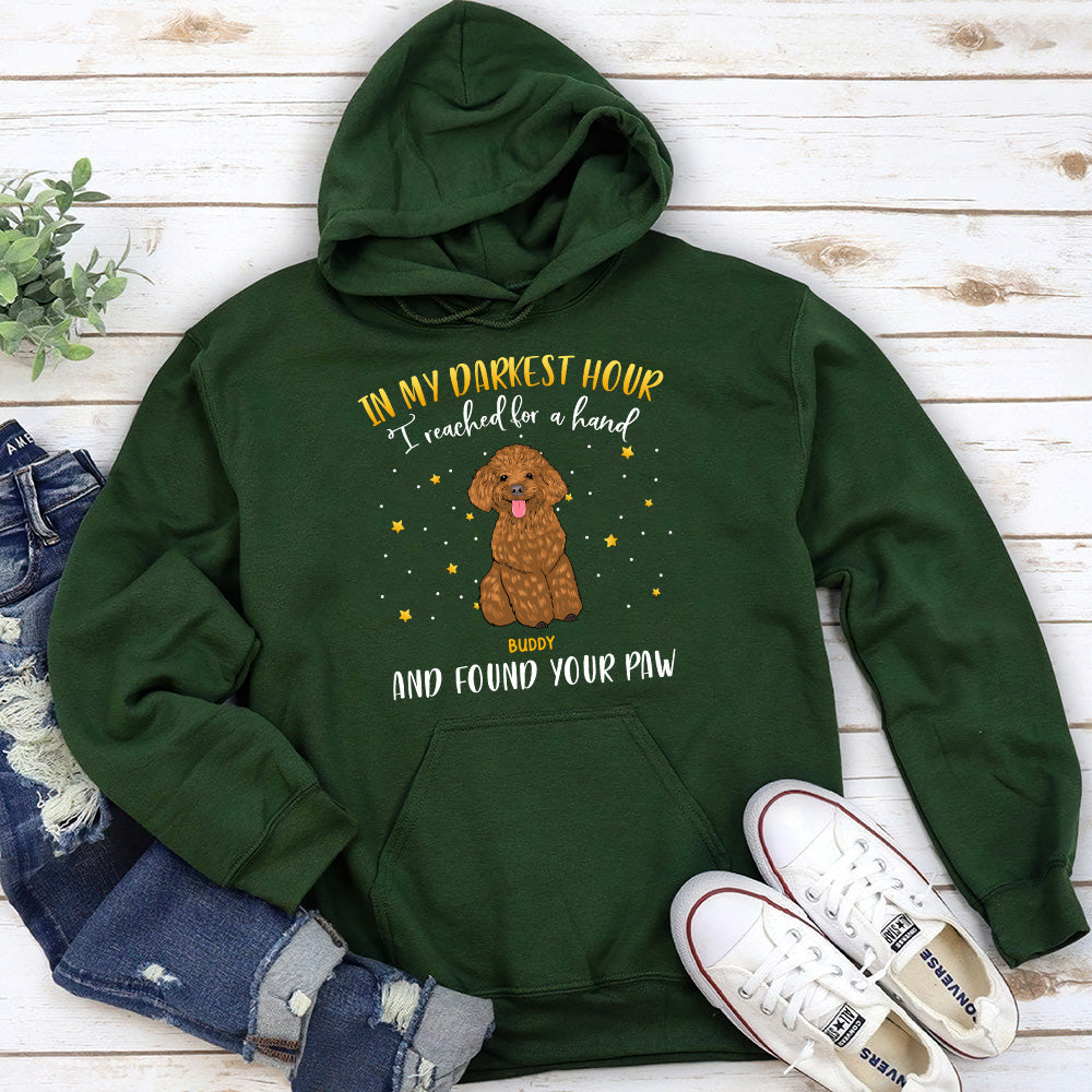 Personalized 'In My Darkest Hour' Custom Hoodie - Ideal Gift for Pet Lovers