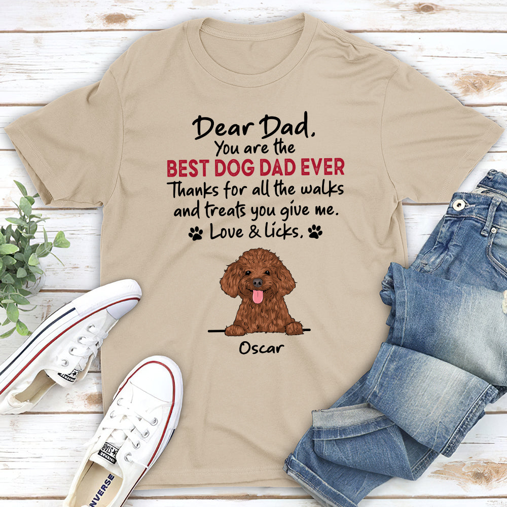 Walks And Treats - Customizable Unisex Personalized Pet Lover T-shirt