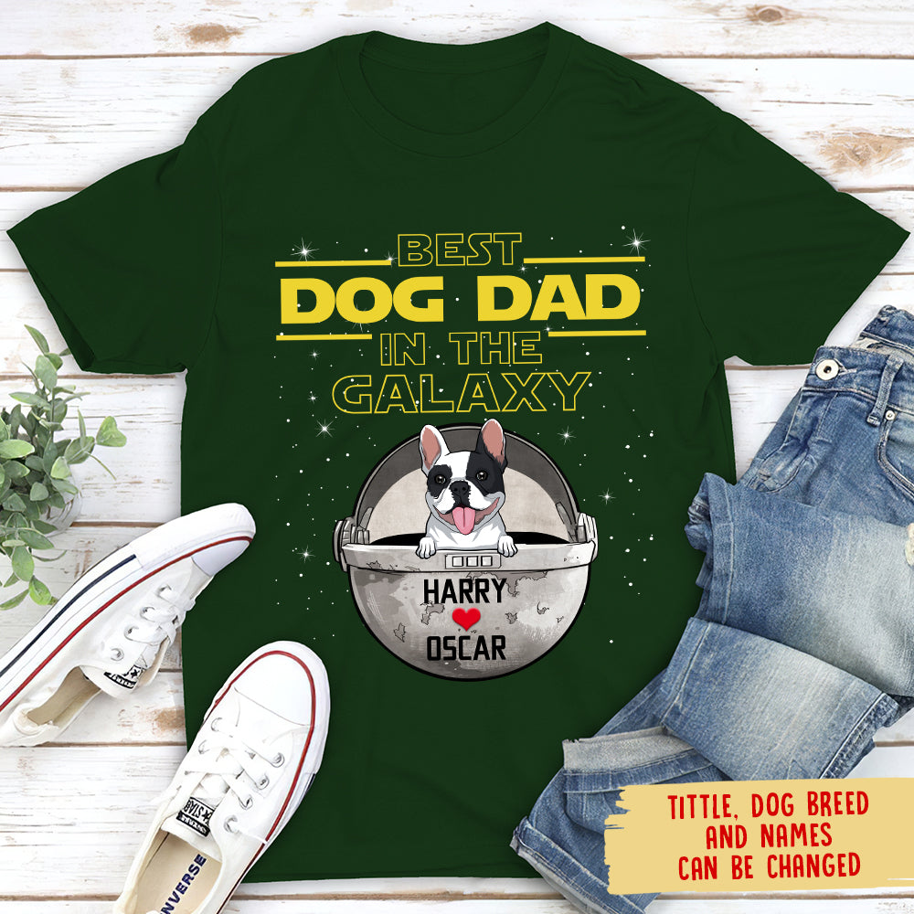 Galactic Best Dog Mom/Dad Personalized Premium T-shirt
