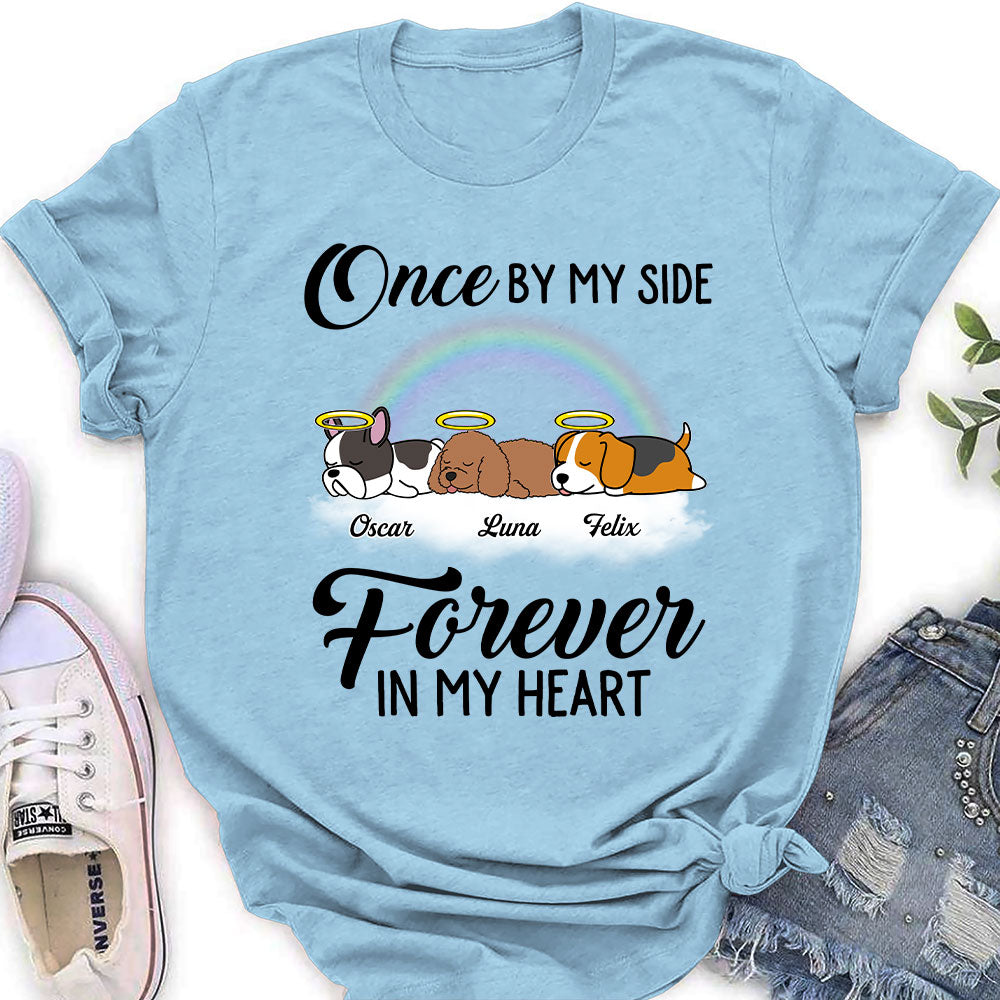 Once By My Side - Customizable Personalized Women's Pet Lover T-shirt