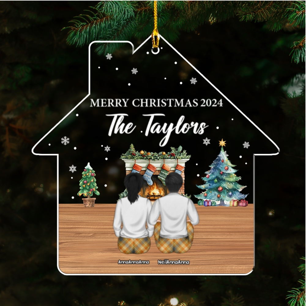 Customizable Family Reunion Christmas Acrylic Ornament - Personalized Keepsake