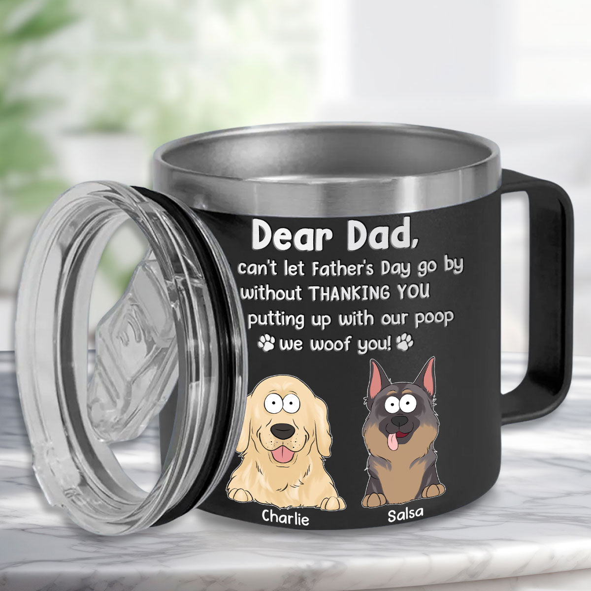 Personalized 14oz Handle Tumbler: The Perfect Father's Day Gift