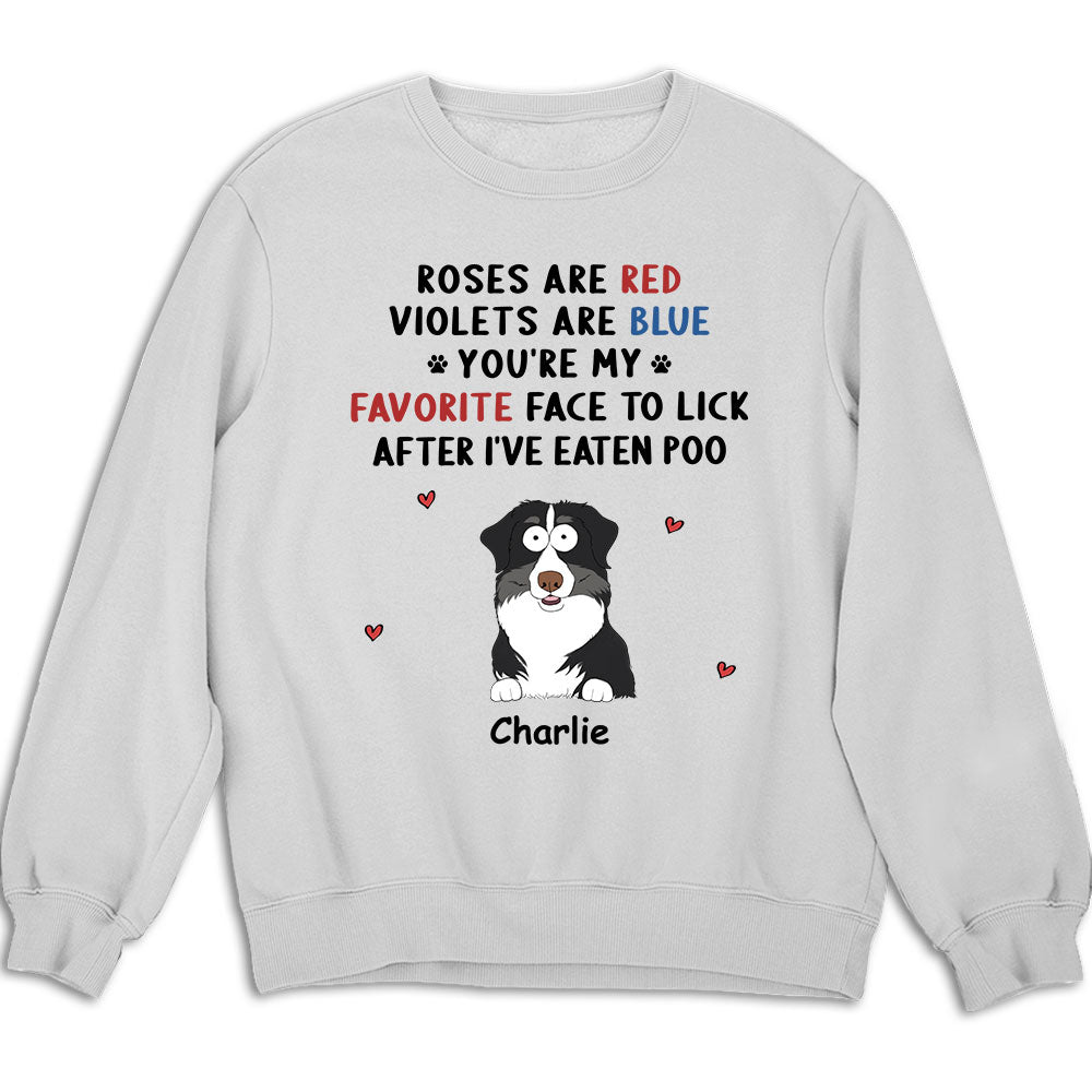 Personalized Custom 'Eaten Poo' Sweatshirt - Ideal Gift for Pet Lovers