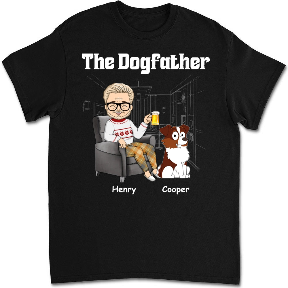 The Dog Mom Dad - Customizable Unisex Personalized T-shirt for Pet Lovers