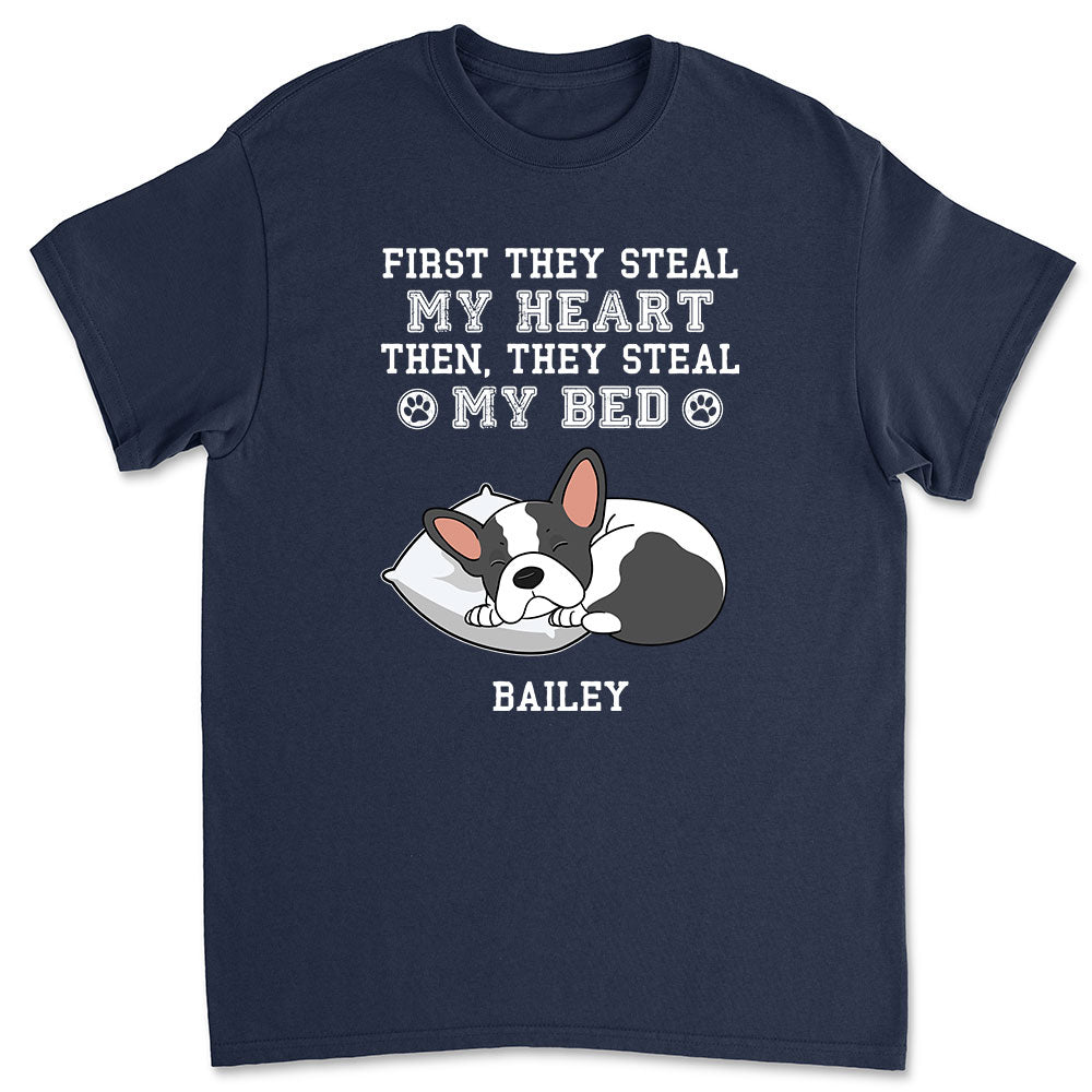 Steal My Heart First - Personalized Custom Unisex Pet Lover T-shirt