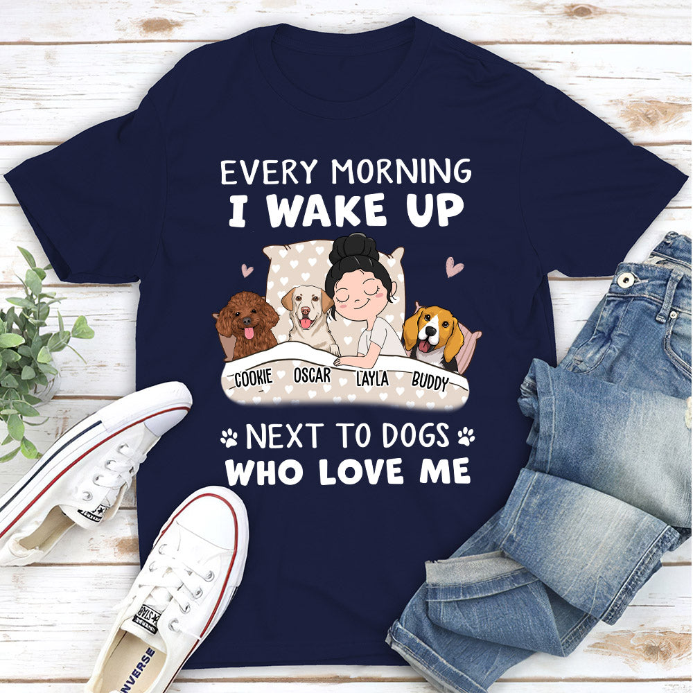 Personalized Unisex Sleep Next To Me T - shirt: Ideal Gift for Pet Lovers