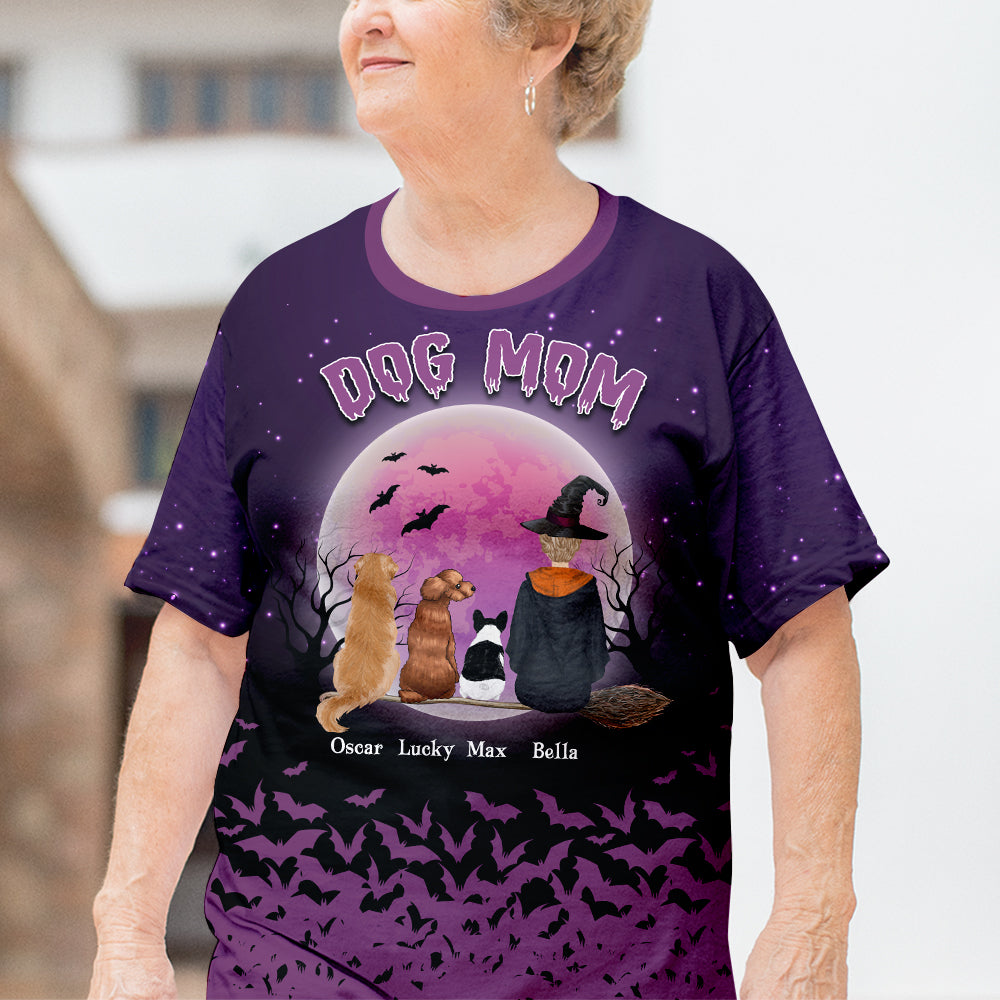 Mom's Halloween Personalized All-over Print Comfort T-shirt