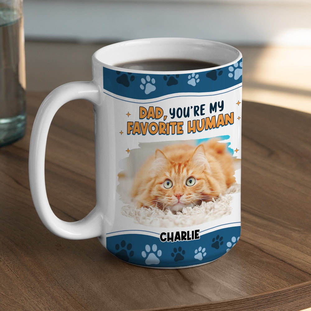 Personalized Cat Photo 'I Love You The Most' Custom Coffee Mug