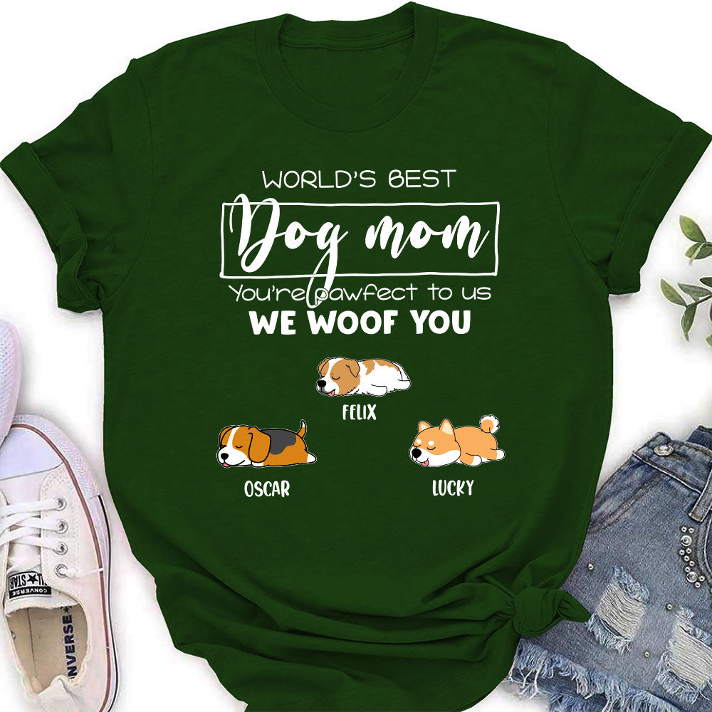 Pawfect Mom - Customizable Personalized Women's Pet Lover T-shirt