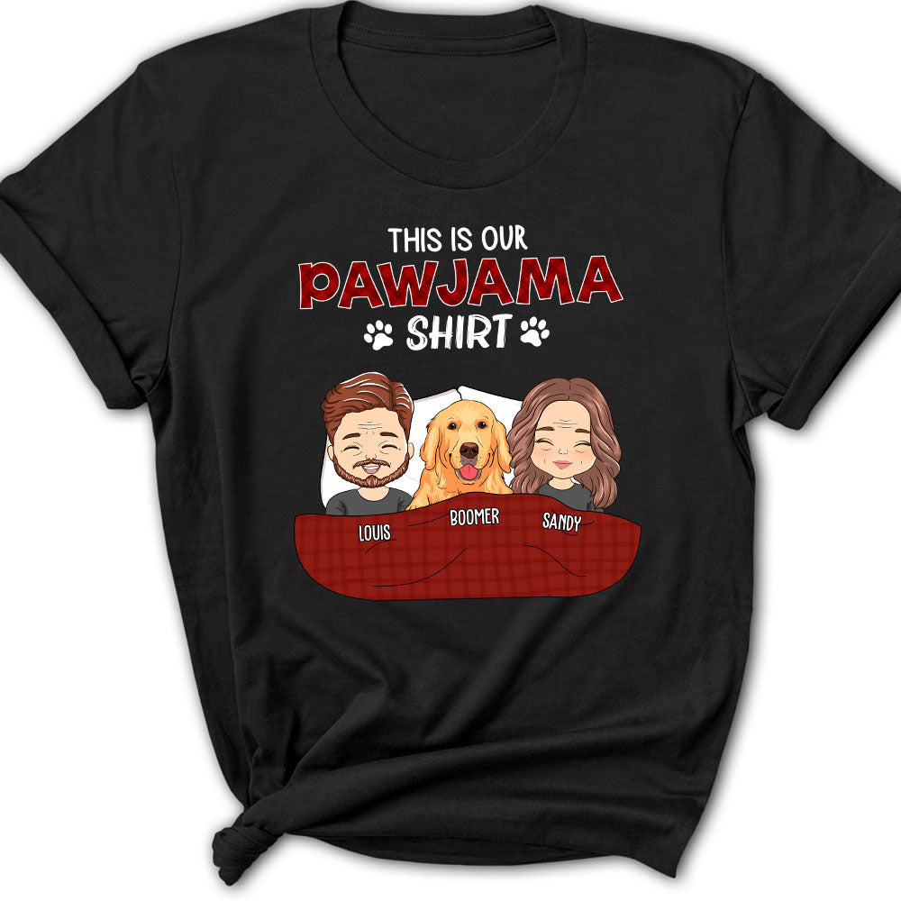 Personalized Custom Couple Pajama Shirts - Women's Version 2