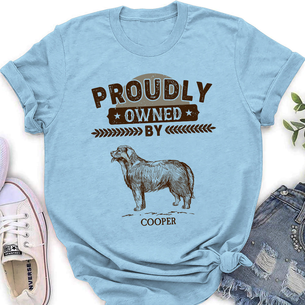 Personalized Custom Women's Pet Lover T-shirt - A Proud Ownership