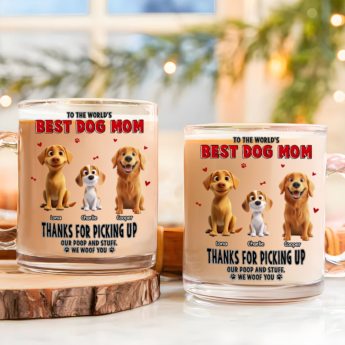 Customizable Personalized Glass Mug - Ideal for Unique Gifts