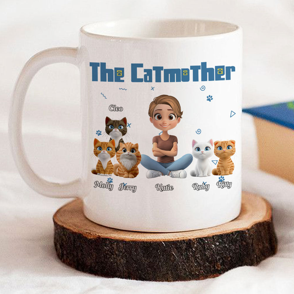 Personalized Custom 'I Am The Catmother' Coffee Mug - A Unique Gift Idea