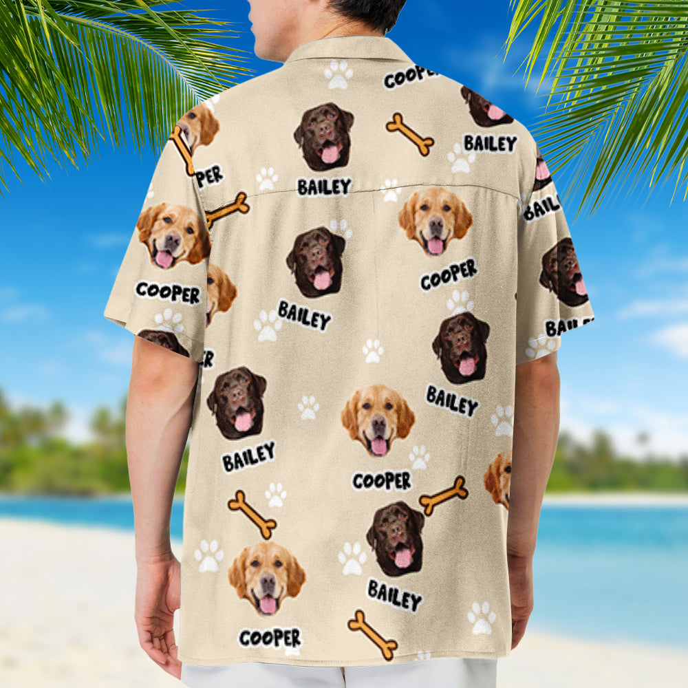 Personalized Baby Blue Hawaiian Shirt for Pet Lovers