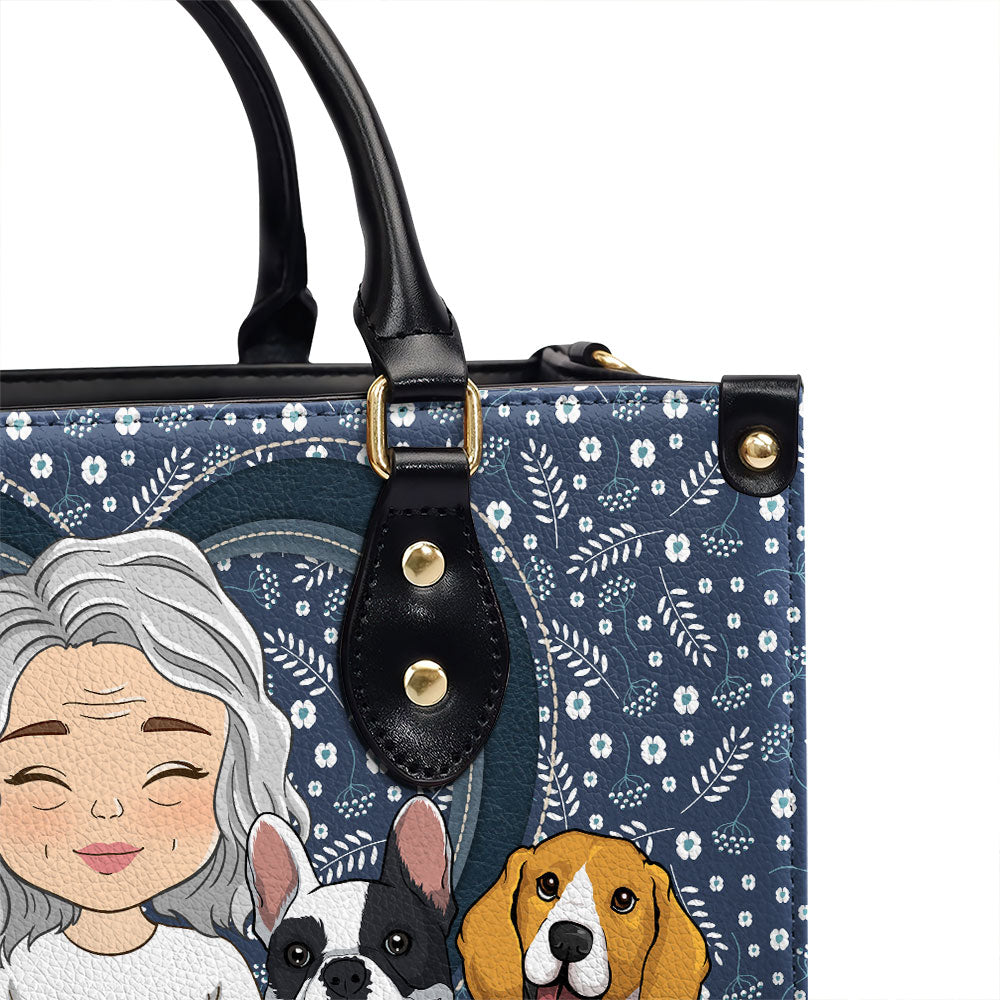 Rockin' Mom Life - Customizable Personalized Leather Handbag for Baby Lovers