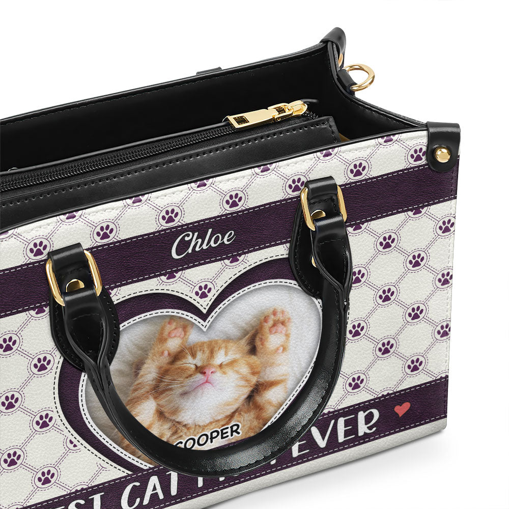 Personalized Custom Leather Bag - The Perfect Gift for Fur Moms