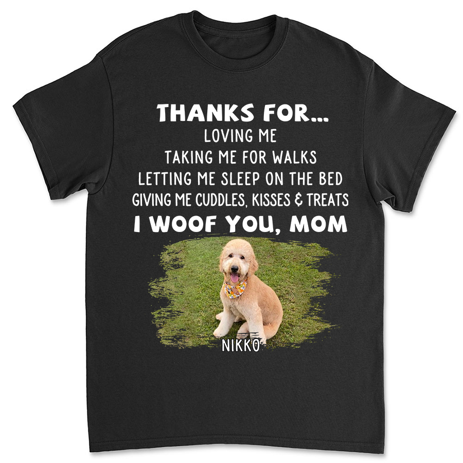 Personalized Custom Unisex Dog Appreciation Photo T-shirt - Ideal Gift for Pet Lovers