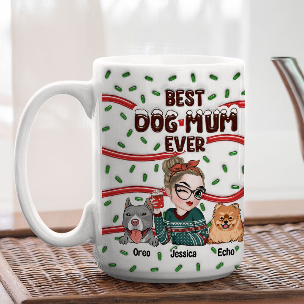 Top - Rated Personalized 3D Inflated Effect Mug for Dog Moms and Dads