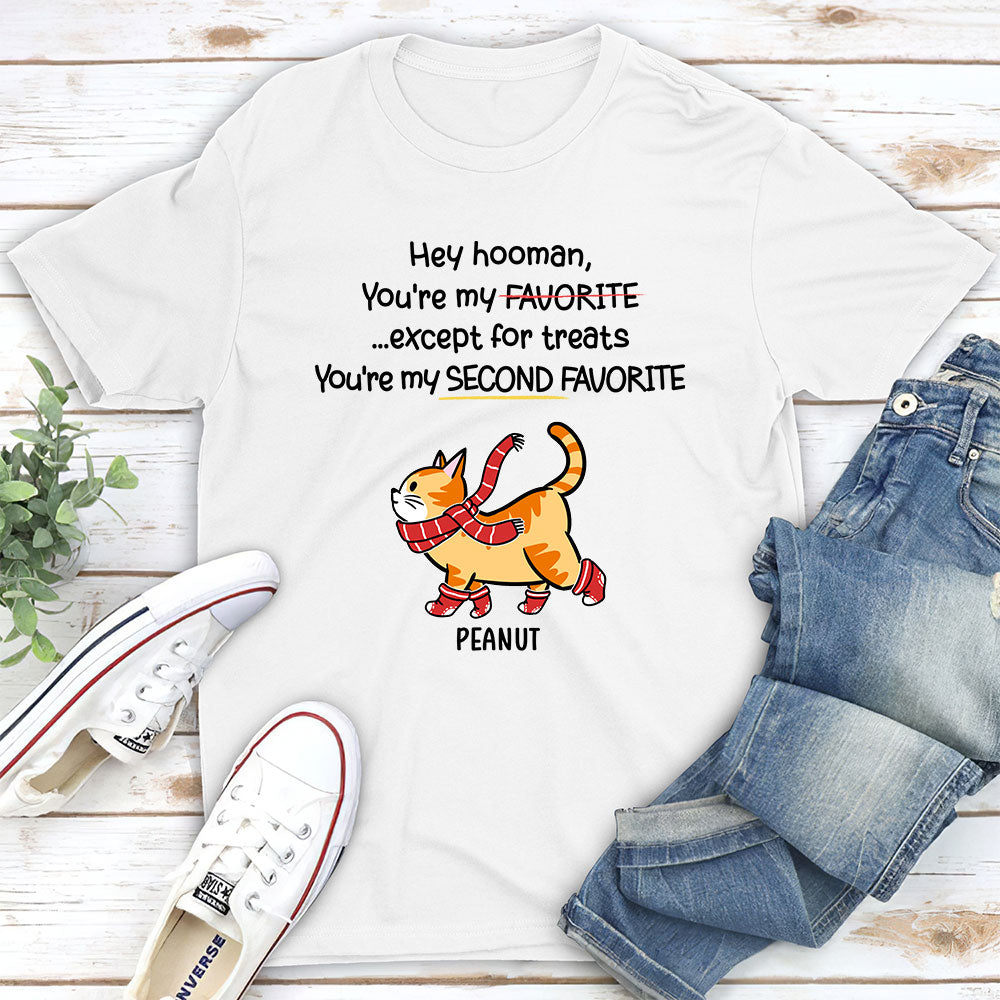 Personalized Unisex Cat Lover's T-shirt - A Second Favorite