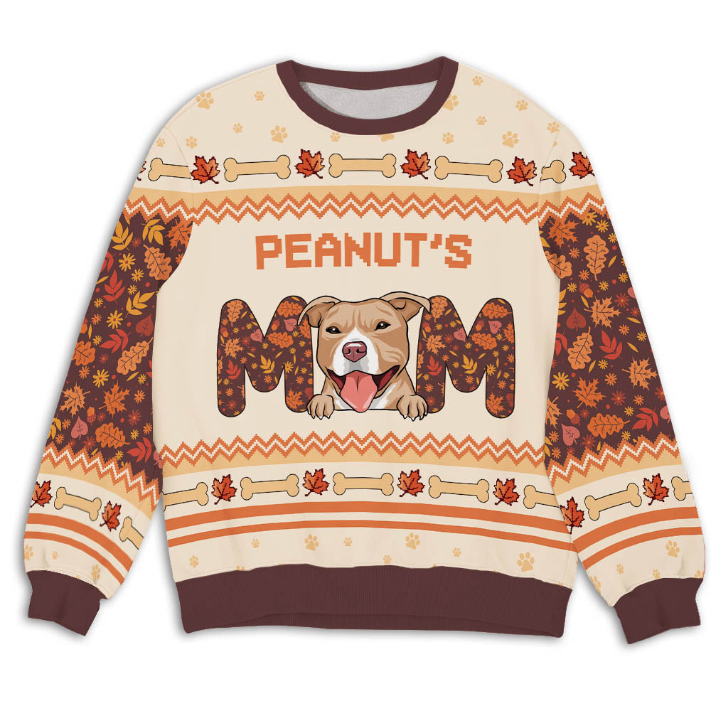 Best Dog Mom Personalized All-Over-Print Custom Sweatshirt - Ideal for Pet Lovers