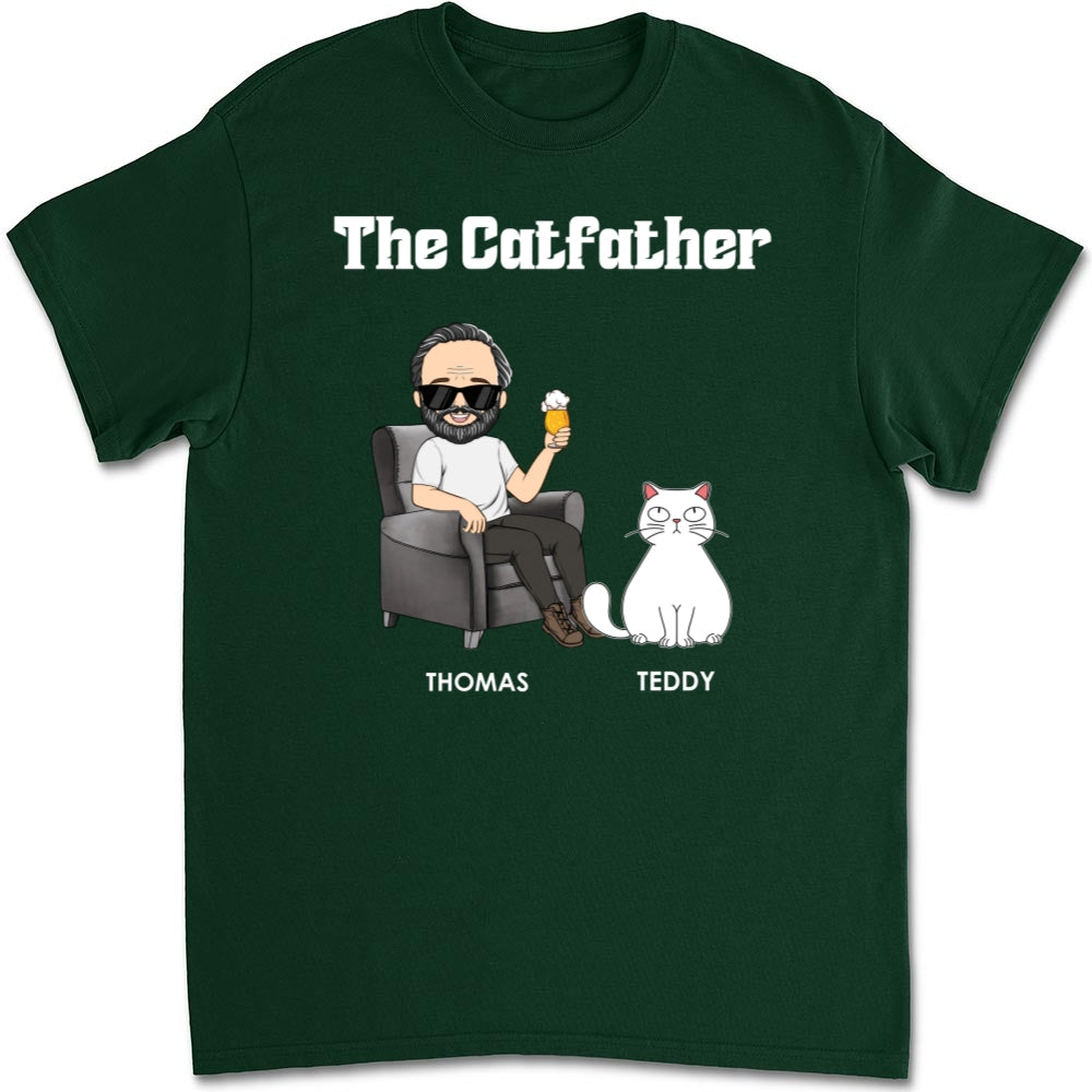 The Catfather - Customizable Unisex Personalized Cat Lover T-shirt
